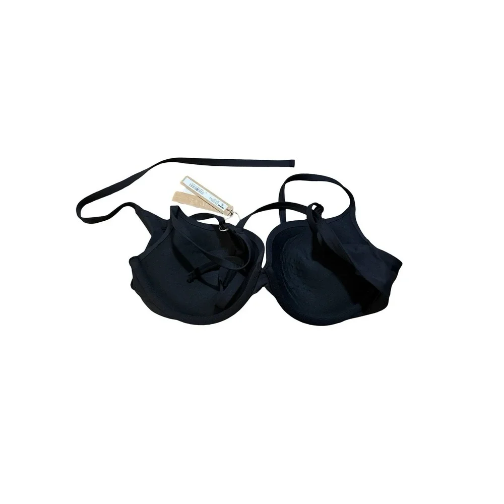 Skims Signature Swim Ultimate Push Up Top - New - Onyx Black - Size 5